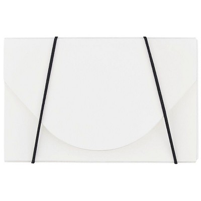 JAM Paper Plastic Business Card Holder Case White Solid Sold Individually 91632023