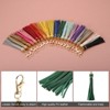Unique Bargains PU Leather Keychain with Lobster Swivel Crafts Tassels 18 Pcs - 4 of 4