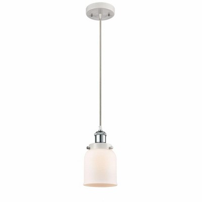 Bell - 1 Light Cord Hung Mini Pendant In Industrial Style-10 Inches Tall and 5 Inches Wide