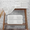 BRINJOY Luxury Bath Towel Set of 8 - 100% Turkish Cotton Highly Absorbent, 2 Luxury Bath Towels 700GSM, 2 Hand Towels, 4 Washcloths, Silver - 2 of 4