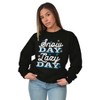 Winter Christmas Lazy Snow Day Sweatshirt for Men or Women Brisco Brands - 3 of 4