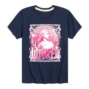 Boys' - Wicked - Glinda Portriat Short Sleeve Graphic T-Shirt - 1 of 4