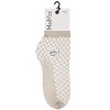 Memoi Women's Nothing But Net Fishnet Anklet Socks Dave Gray One Size - 3 of 4