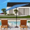 Athens 6.5 X 10 Ft Rectangle Crank Umbrella - PAT8307 - Safavieh - 2 of 3