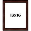 PosterPalooza | Distressed Brown Picture Frame - UV Acrylic, Foam Board Backing, Hanging Hardware - 2 of 4