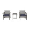 WestinTrends  3-Piece Outdoor Patio Conversation Set - 3 of 4