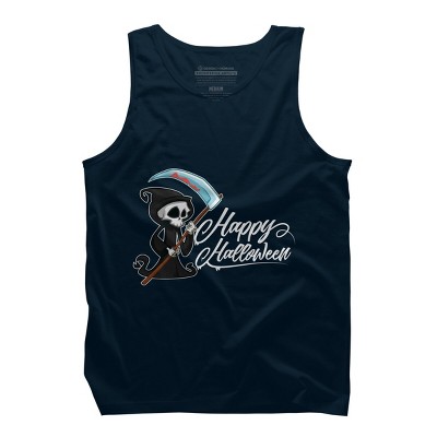 Men's Design By Humans HAPPY HALLOWEEN - Special Edition By wedenote Tank Top