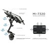 Mount-It! Premium Cup Holder Tablet Mount for Cars, Tablet ELD Mount, Heavy Duty Aluminum Tablet Mount for iPad 7, Galaxy Tab, & Fire Tablets  - 2 of 4