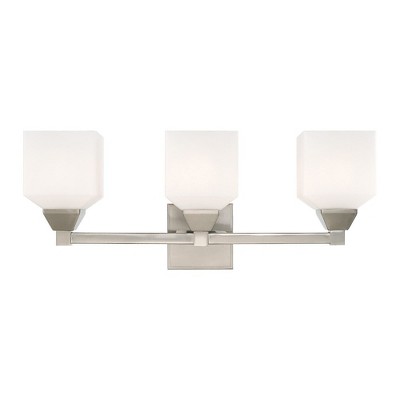Livex Lighting Aragon 3 - Light Vanity in  Brushed Nickel