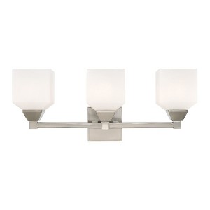 Livex Lighting Aragon 3 - Light Vanity in  Brushed Nickel - 1 of 1