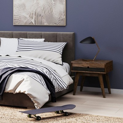 Clarkson 22 inch Wide Solid Acacia Wood Contemporary End Table in ...