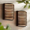 John Timberland Modern Industrial Outdoor Wall Lights Fixtures Set of 2 Rubbed Bronze 10" Frosted Glass for Exterior House Porch - 2 of 4