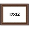 PosterPalooza | Traditional Brown Picture Frame - UV Acrylic, Backing Board, Hanging Hardware Included - 2 of 4
