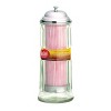 TableCraft Glass Straw Dispenser - Chrome Plated Top - image 3 of 3