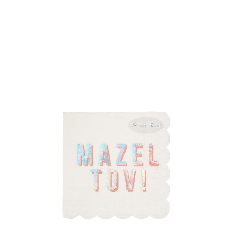 Meri Meri Mazel Tov Small Napkins (Pack of 16), 2 of 3