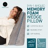 AllSett Health® Adjustable 3-in-1 Memory Foam Bed Wedge Pillow with Machine-Washable Cover - 4 of 4