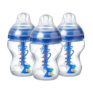 Tommee Tippee Advanced Anti-colic 3pk Baby Bottle 9oz - Blue