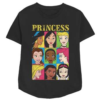 Men's Disney Princesses Vintage Collage T-shirt - Charcoal Heather - Medium  : Target