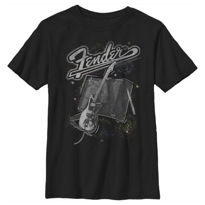 Fender Classic Logo T-Shirt schwarz