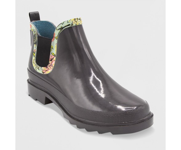 Size 8 Rain Boots Rainboot - Black - Threshold&#153;