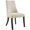 Modway Reverie Dining Side Chair Beige: Polyester Upholstery, Espresso Wood Legs, Armless Design, 287lb Capacity - 3 of 4