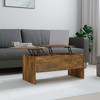 vidaXL Coffee Table White Engineered Wood Medium Height-Adjustable - 2 of 4