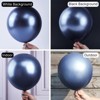 PartyWoo Balloons Metallic Navy Blue Dark 12 Inch 50 pcs - 2 of 4