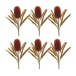 Banksia Stem Set Of 6 Plastic Design With 24 Inch Height For Floral Displays By Melrose - 1 of 3