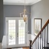 LNC Stereo 5-Lights 19" Modern Lantern Pendant  Lights, Matte Gold - 4 of 4
