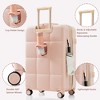 YONWAY 3 Piece Luggage Sets, ABS Hardshell Expandable  Luggage Sets, 20-inch with USB Port, Carry Cup Holder, W/Spinner Wheels & TSA Lock - 2 of 4