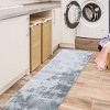 Runner Rug - Washable Stain Resistant Throw Carpet with Non-Slip Backing, Low Pile Foldable Floor Cover for Kitchen Hallway Laundry Bathroom - 2 of 4
