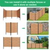 DoCred Air Conditioner Fence, Freestanding Privacy Fence,1-2Panel Wood Screens with Planter Box for Outdoor AC, Trash Can, Pool Equipment Enclosure - 4 of 4