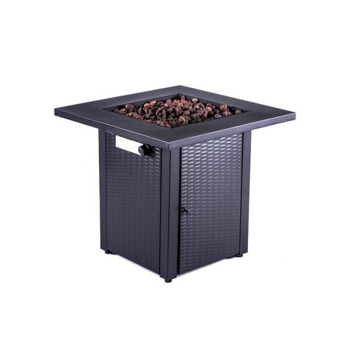 Garden Comfort 28" Square Outdoor Fire Table Black - image 1 of 4