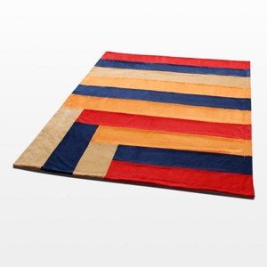 Slickblue Multi-Stripe Coral Fleece Throw, 59x78.7 inches, Warm & Comfortable for Bedroom & Living Room, 5 Color Options - 1 of 3