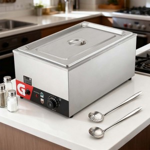 Commercial Portable Steam Table Food Warmer 120V 1200W for Catering, Restaurants, Large - 1 of 4