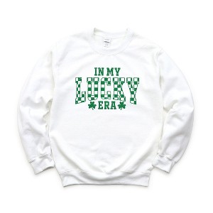 Simply Sage Market Women's Graphic Sweatshirt In My Lucky Era Checkered - 1 of 3