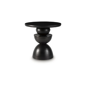 Signature Design by Ashley Kurtson Accent Table - Bronze-Tone Metal Finish, Modern Industrial Design - 1 of 4
