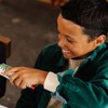 Hope & Henry Boys' Long Sleeve Corduroy Button Down Shirt with Flap Pockets, Deep Green Cord, XX-Small - 3 of 4