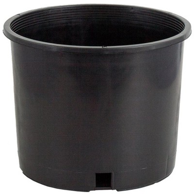 3-Gallon Black Plastic Nursery Pots for Indoor and Outdoor Plants, 10 Pack