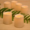 LumaBase Battery-Operated LED Mini Pillar Candles - Set of 6 - 3 of 4