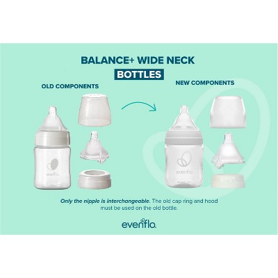 Evenflo Feeding - Brandclub - Evenflo 6pk Balance Wide-Neck Anti-Colic Baby  Bottles - 5oz: BPA-Free, Silicone Nipple
