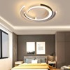 YIYIBYUS 19.68In White and Black Modern Round Integrated LED Flush Mount Ceiling Light - 2 of 4