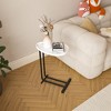 NicBex Modern C-Shaped Side Table, Lightweight End Table for Sofa, C Small Table for Bedside, Couch Side Tables with Metal Frame Slide, Bed Side Table - 2 of 4