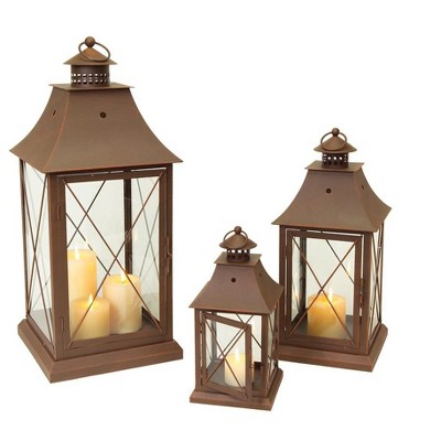Melrose Classic Metal Lantern (Set of 3)