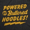 Toddler Funny T Shirts Powered By Butter Noodles Sarcastic Food Graphic Novelty Tee For Young Kids - Crazy Dog Toddler T Shirt - 2 of 4