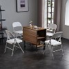 SKONYON 4 Pack Folding Chairs Portable Vinyl Padded Folding Chair with Durable Steel Frame - 2 of 4