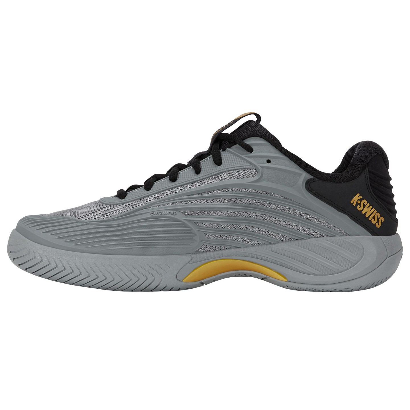 Мужские кроссовки K-Swiss Hypercourt Express 3 (Ultimate Gray/Moonless Night/Gold), цвет: Серый — фото 5
