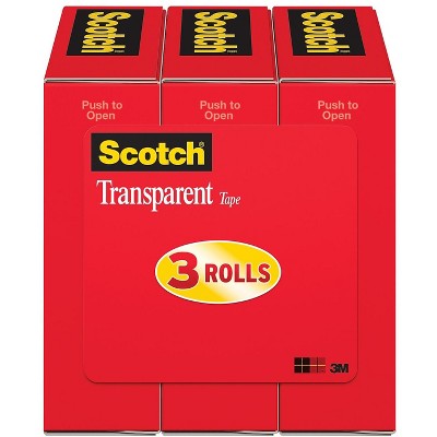 Scotch Transparent Tape Crystal Clear Clarity Finish Glossy 727094