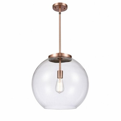 Athens - 1 Light Pendant In Industrial Style-16.38 Inches Tall and 15.75 Inches Wide