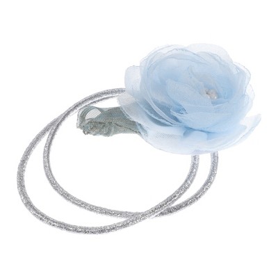 Unique Bargains Women's Fashion Mesh Flower Hair Rope 2.76"x2.36" 1 Pc